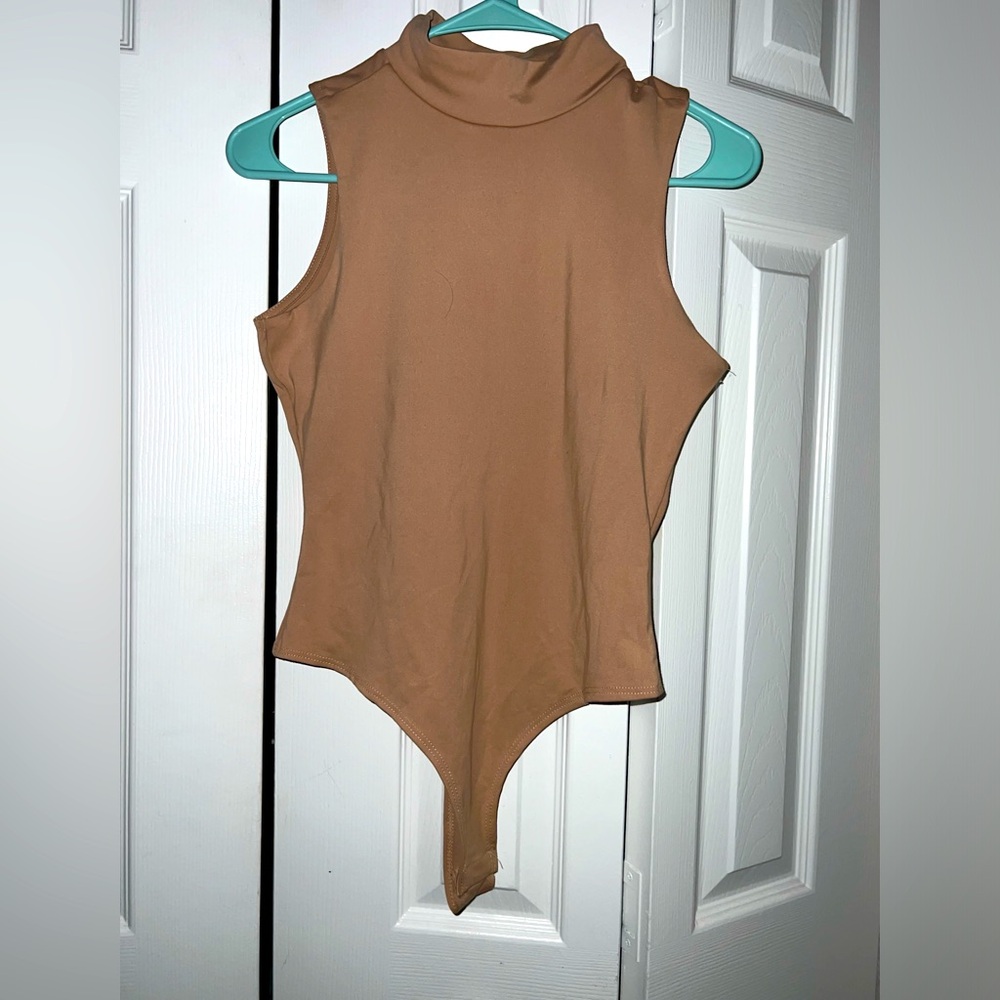 NO COMMENT Bodysuit for lady tan size M
